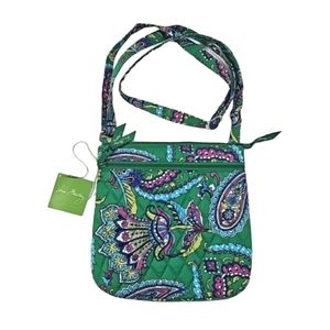 *SOLD* Vera Bradley petite double zip Hipster Entera Paisley crossbody bag New